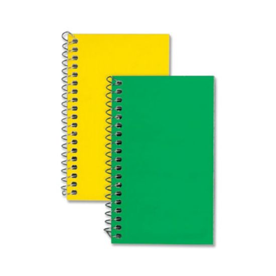 Picture of Rediform Spiralbound Bright Memo Notebook, 3in x 5in, 60 Sheets, Assorted Colors