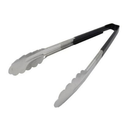 Picture of Vollrath 12in Tongs With Antimicrobial Protection, Silver/Black