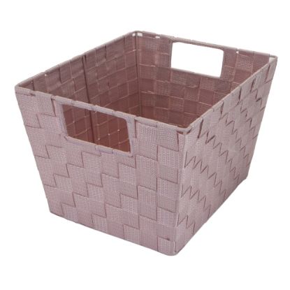 Picture of Realspace Woven Storage Tote, Medium Size, Blush