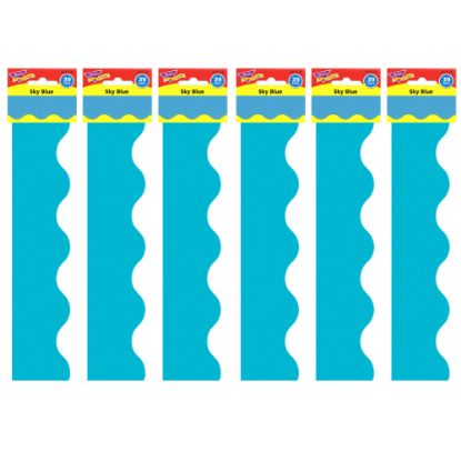 Picture of Trend Terrific Trimmers, Sky Blue, 39ft Per Pack, Set Of 6 Packs