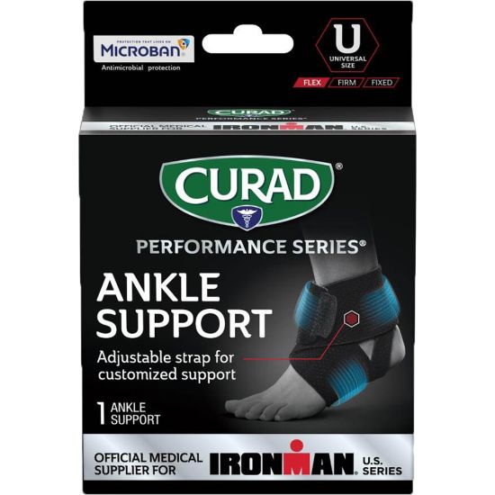 Picture of CURAD Performance Series Wraparound Ankle Support, Universal, Black