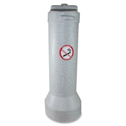 Picture of Butler Outdoor Smokers Receptacle - 25in Height x 9in Width - Aluminum, Steel - Gray Granite - 1 Each