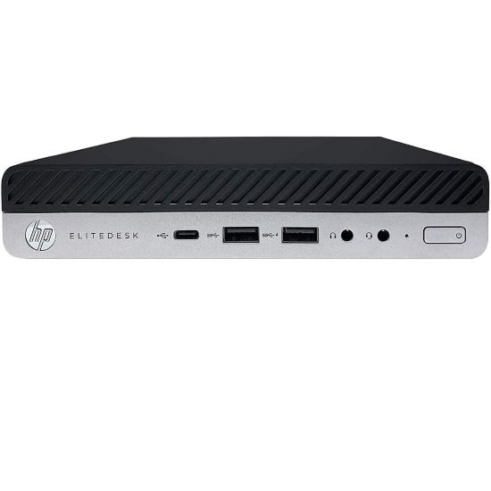 Picture of HP EliteDesk 800G4 Mini Refurbished Desktop PC, Intel i5, 8GB Memory, 256GB Solid State Drive, Windows 10 Pro