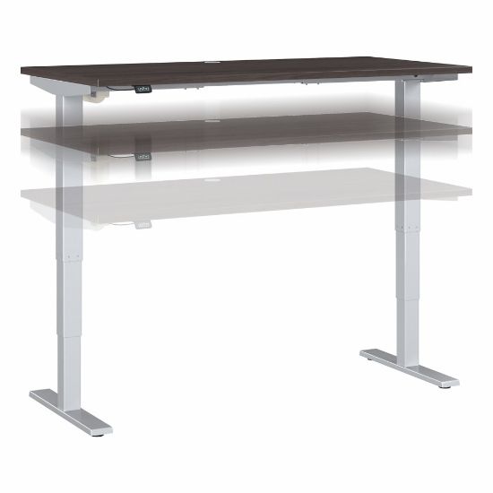 Picture of Move 40 Series by Bush Business Furniture Electric Height-Adjustable Standing Desk, 60in x 30in, Storm Gray/Cool Gray Metallic, Standard Delivery