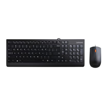 Picture of Lenovo 300 USB Keyboard And Optical Mouse, Black, GX30M39606