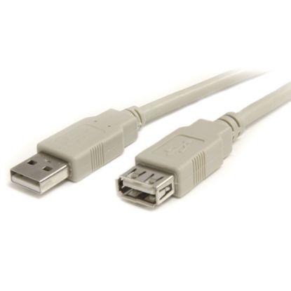 Picture of StarTech.com USB 2.0 Extension Cable - Extend the distance between your USB 2.0 devices by 10ft - 10ft usb extension cable - 10ft usb 2.0 extension cable - 10ft USB extension cord -10ft usb male female cable