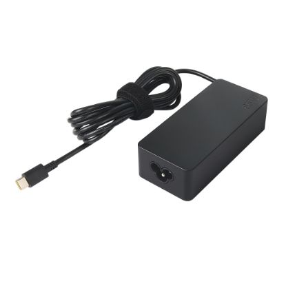 Picture of Lenovo USB Type-C 65W AC Adapter, 5.9ft, Black, GX20P92530