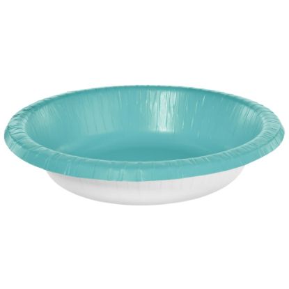 Picture of Amscan Paper Bowls, 20 Oz, Robin's Egg Blue, 20 Bowls Per Box, Case Of 5 Boxes