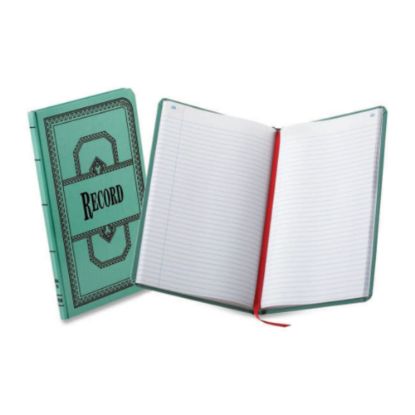 Picture of Boorum & Pease Canvas Account Book, Record, 16 Lb., 12 1/8in x 7 1/2in, 300 Pages, Blue