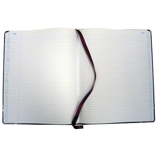 Picture of Boorum & Pease Account Book, Record, 7 5/8in x 9 5/8in, 300 Pages, Black/Burgundy