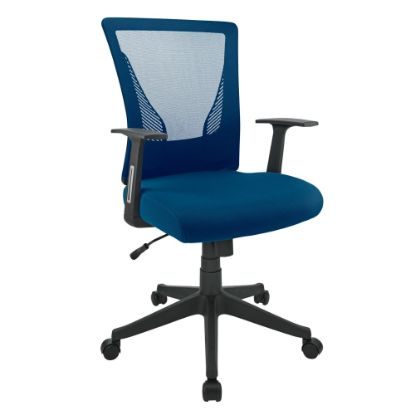 Picture of Realspace Radley Mesh/Fabric Mid-Back Task Office Chair, Rich Blue, BIFMA Compliant