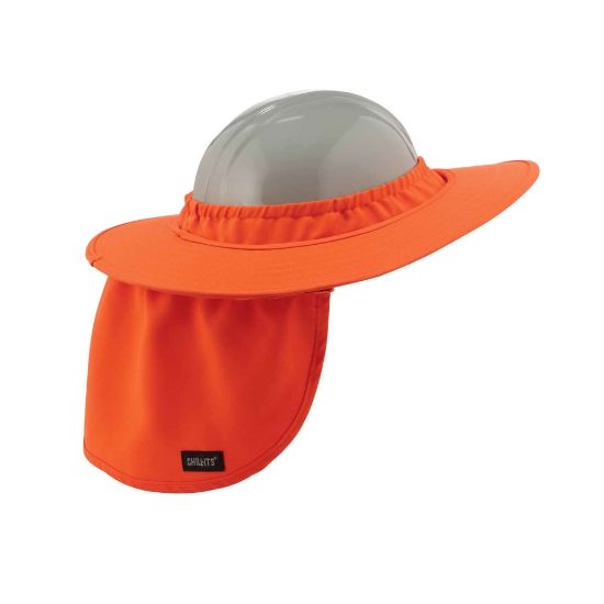 Picture of Ergodyne Chill-Its 6660 Hard Hat Brim With Shade, Orange