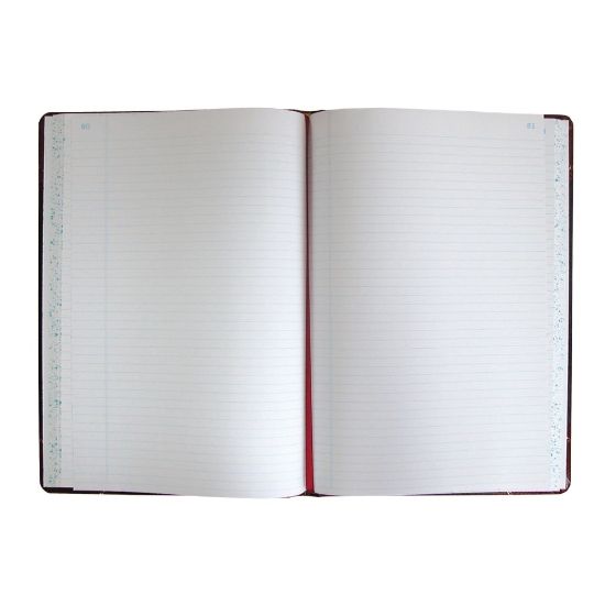 Picture of Boorum & Pease Account Record Book, 8 5/8in x 14 1/8in, Record Ruled, 300 Pages, Black/Red