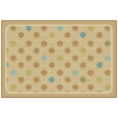 Picture of Carpets for Kids KID$Value Rugs Sunshine Flowers Decorative Rug, 3ft x 4ft6in, Tan