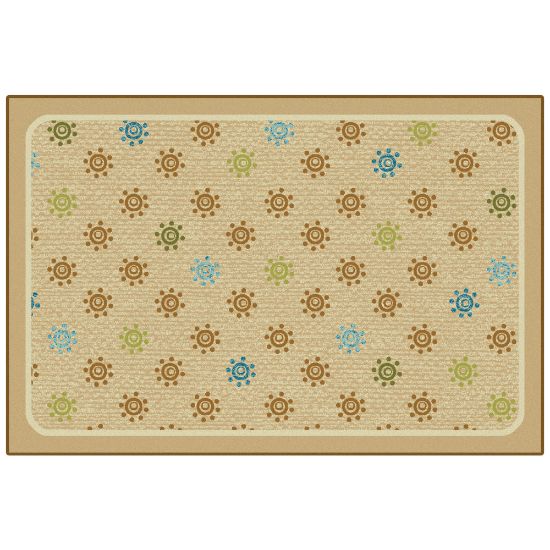 Picture of Carpets for Kids KID$Value Rugs Sunshine Flowers Decorative Rug, 3ft x 4ft6in, Tan