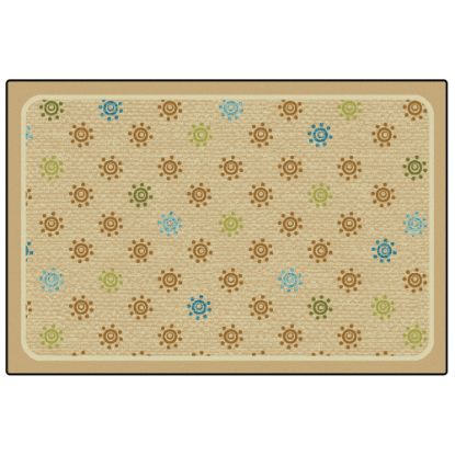 Picture of Carpets For Kids KID$Value Rugs Sunshine Flowers Decorative Rug, 4ft x 6ft, Tan