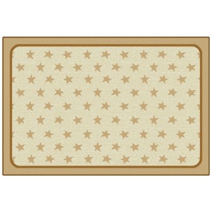 Picture of Carpets for Kids KID$Value Rugs Super Stars Decorative Rug, 3ft x 4ft6in, Tan