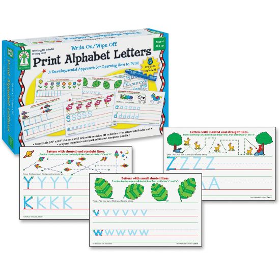 Picture of Carson-Dellosa Key Education Write-On/Wipe-Off, Print Alphabet Letters