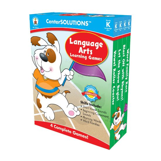 Picture of Carson-Dellosa CenterSOLUTIONS Learning Games, Language Arts, Grade K