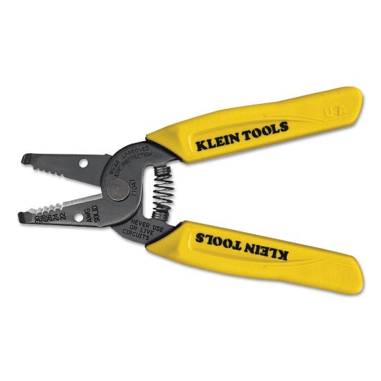 Picture of Wire Strippers, 6 1/4 in, 22-30 AWG, Yellow