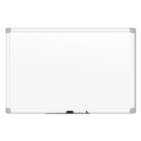 Picture of U Brands Magnetic Porcelain Steel Board, 36in X 24in, White Aluminum Frame, Actual Size 35in X 23in (4899U00-01)