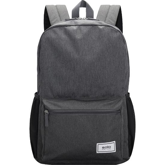 Picture of Solo New York ReSolve Backpack With 15.6in Laptop Pocket, 51% Recycled, Gray/Black