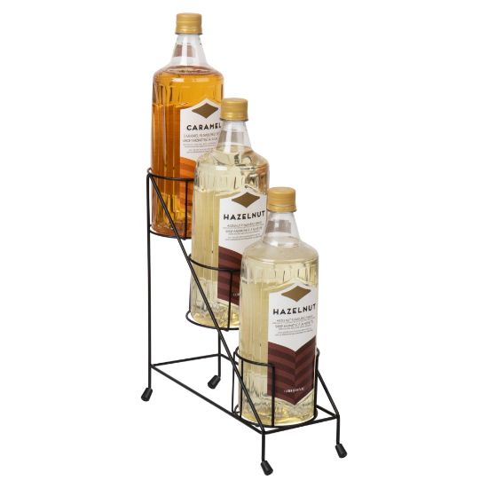 Picture of Mind Reader Coffee Syrup Station Kitchen Countertop Organizer, 10-3/4inH x 14inW x 4-1/4inD, Black