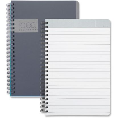 Picture of TOPS Idea Collective Twin Wirebound Professional Notebook, 5in x 8in, Gray