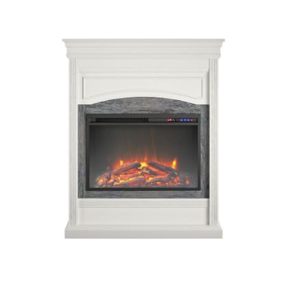 Picture of Ameriwood Home Lamont Electric Fireplace, 44-3/4inH x 40-1/2inW x 12-1/2inD, White