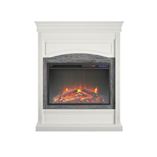 Picture of Ameriwood Home Lamont Electric Fireplace, 44-3/4inH x 40-1/2inW x 12-1/2inD, White