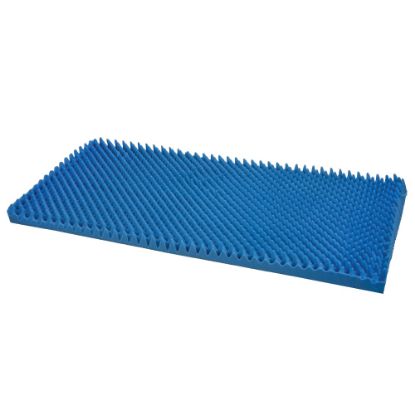 Picture of DMI Convoluted Foam Bed Pad Mattress Topper, Full Size, 50inH x 72inW x 2inD, Blue