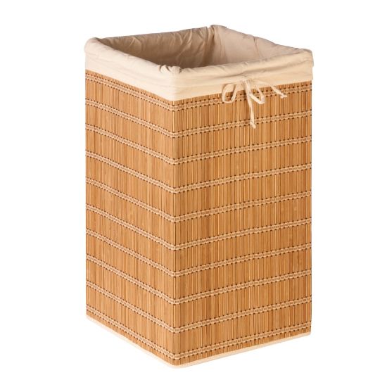 Picture of Honey-Can-Do Square Wicker Hamper, 25in x 13 1/2in, Natural