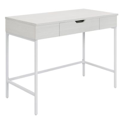 Picture of Office Star Contempo 40inW Worksmart Sit-To-Stand Desk, White Oak