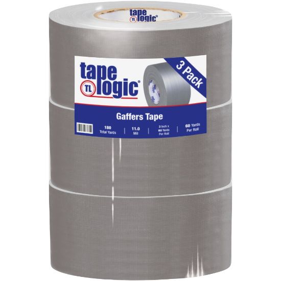 Picture of Tape Logic Gaffers Tape, 3in x 60 Yd., 11 Mil, Gray, Case Of 3 Rolls