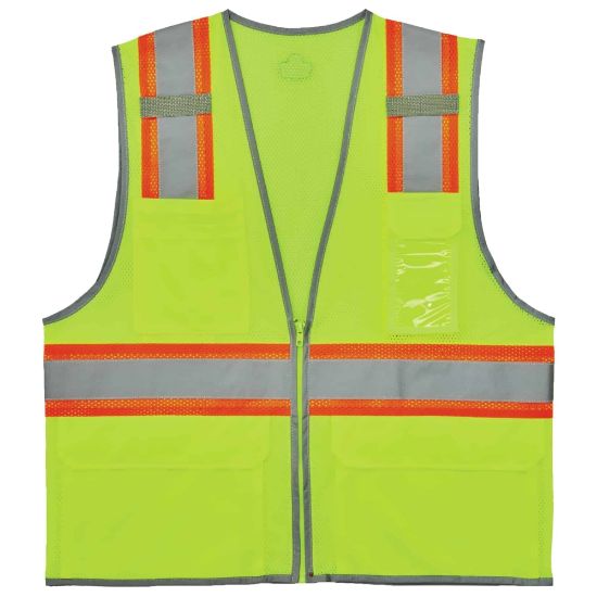 Picture of Ergodyne GloWear Safety Vest, 2-Tone, Type-R Class 2, Large/X-Large, Lime, 8246Z