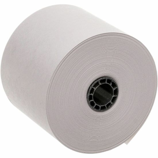 Picture of Business Source 1-Ply 126ft Adding Machine Paper Rolls - 2 1/4in x 126 ft - 100 / Carton - Sustainable Forestry Initiative (SFI) - Lint-free - White