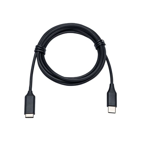 Picture of Jabra Link Extension Cord: USB-C to USB-C - 3.94 ft USB Data Transfer Cable for Headset - First End: USB Type C - Second End: USB Type C - Extension Cable - Dark Gray