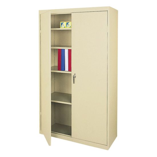 Picture of Realspace 36inW Steel 5-Shelf Cabinet, Putty