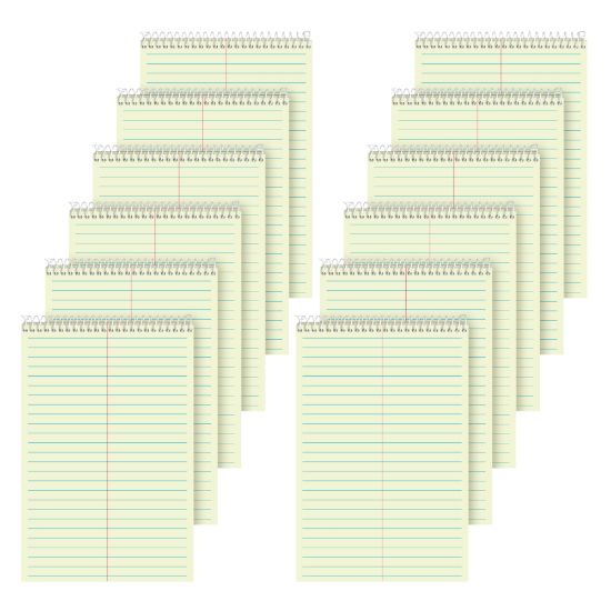 Picture of TOPS Steno Books, 6in x 9in, Gregg Ruled, 80 Sheets, Green, Pack Of 12