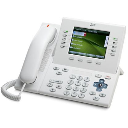 Picture of Cisco Slimline Handset for IP Phone - 5in Screen Size - USB - White