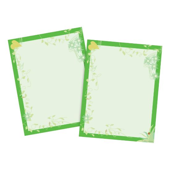 Picture of Barker Creek Computer Paper, Letter Paper Size, 60 Lb, Go Green, 100 Sheets