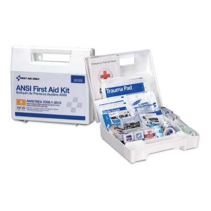 Picture of First Aid Only 25-Person First Aid Kit, White, 89 Pieces