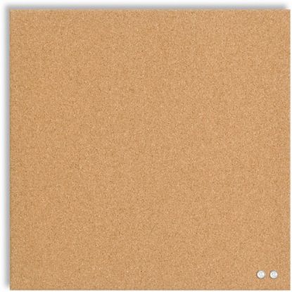 Picture of U Brands Cork Bulletin Board, Natural Cork, 14in x 14in, Frameless