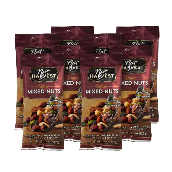 Picture of Nut Harvest Nuts, Deluxe Mixed Nuts, 2.75 Oz, Box Of 8