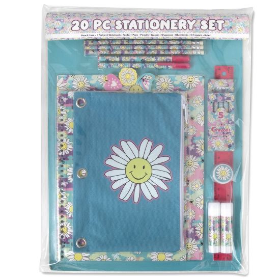 Picture of Trailmaker 20-Piece School Supply Kit, Daisy