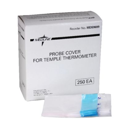 Picture of Medline MDS9699 Temple Thermometers Probe Covers, Box Of 250