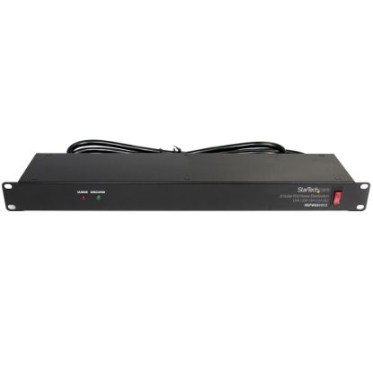 Picture of StarTech.com 1U Rackmount 8 Outlet PDU Power Distribution Unit