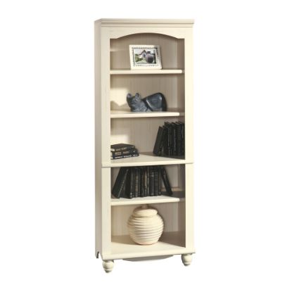 Picture of Sauder Harbor View 73inH 5-Shelf Bookcase, Antiqued White