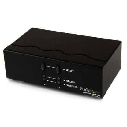 Picture of StarTech.com 2 Port VGA Auto Switch - Switch between 2 VGA signals on a single display; features automatic, prioritized switching - vga auto switch - vga auto switcher - 2 port vga switch