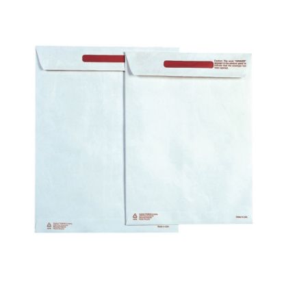 Picture of Survivor Tyvek Tamper-Indicator Envelopes, 9in x 12in, Self-Adhesive, White, Box Of 100